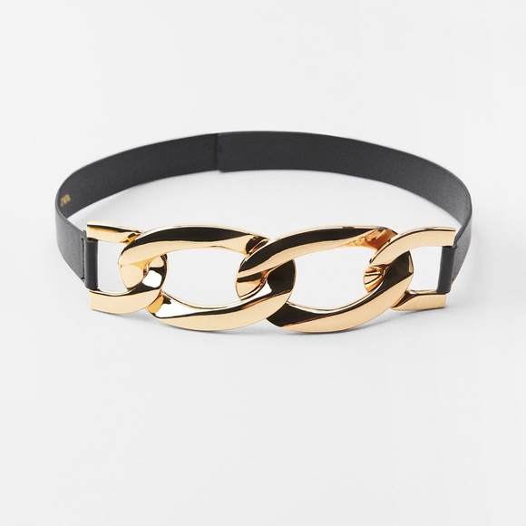 ZARA LINKED BUCKLE BELT - Picture 6 of 8